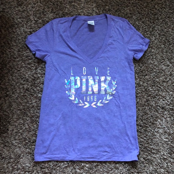 PINK Victoria's Secret Tops - NWOT VS lavender v-neck shirt